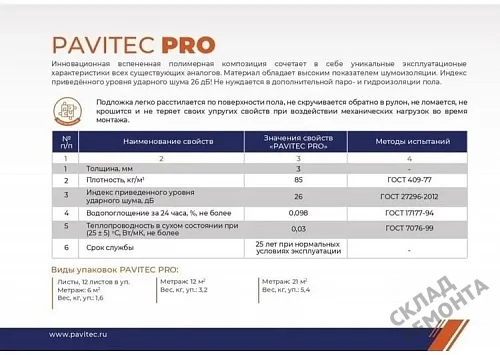Фото Подложка рулонная Pavitec Pro 3 мм под ламинат и паркет оранжевая – купить в Хабаровске: цена, описание, фото. Интернет-магазин 4